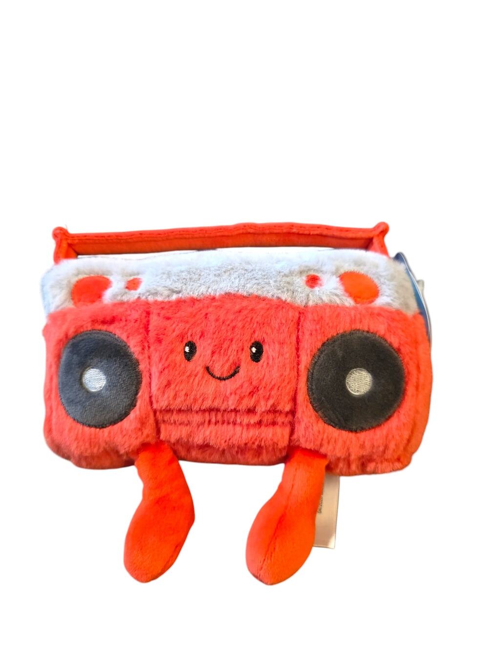 Gigglescape Boom Box Plush Stuffed Animal Toy Red Gray NEW Collectible Retro